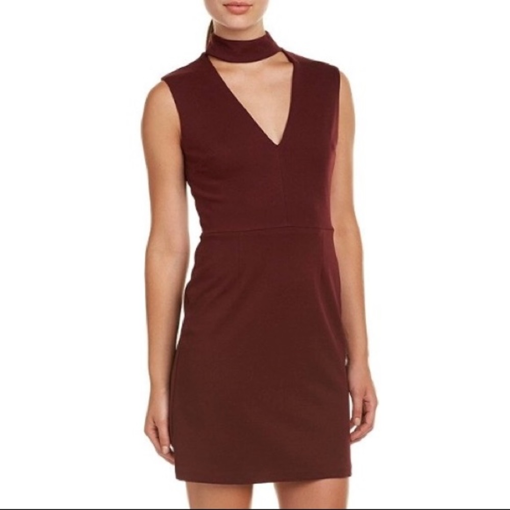Bailey 44 Red Cutout Mini Dress Medium Red